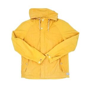 Scotch & Soda AMS Blauw Yellow Hooded Parka Jacket Men's Large Windbreaker